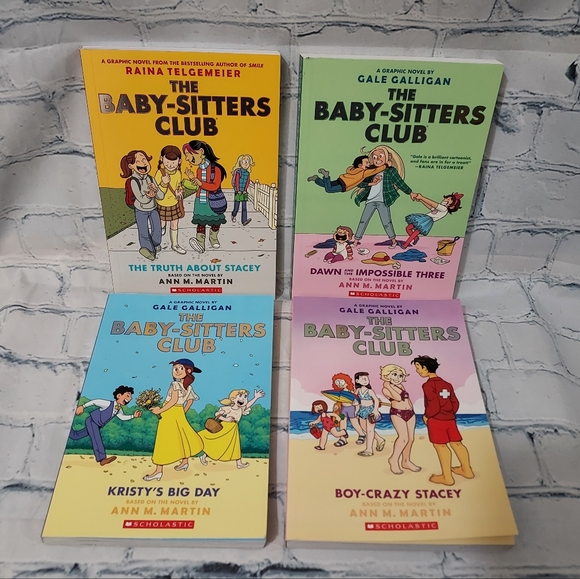 The Baby-Sitters Club Other - The Baby Sitters Club Book Lot 2, 5-7 Graphic The Truth About Stacey, Boy- Crazy